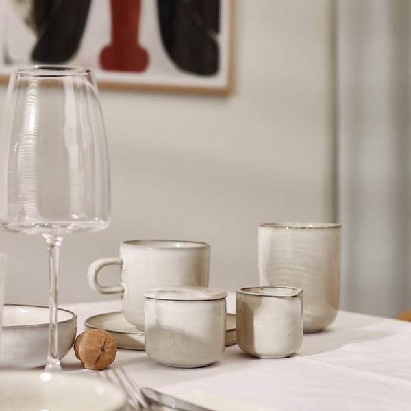 Beżowy kamionkowy mlecznik 85 ml Meridian – Salt&Pepper-image-2