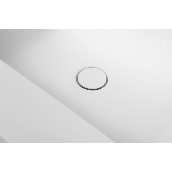 Biała umywalka podwójna z imitacji kamienia 180x51,5 cm Aruba – Sapho-image-2