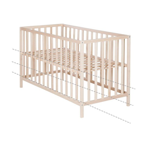 Naturalne łóżeczko 60x120 cm Cosi – Roba-image-3