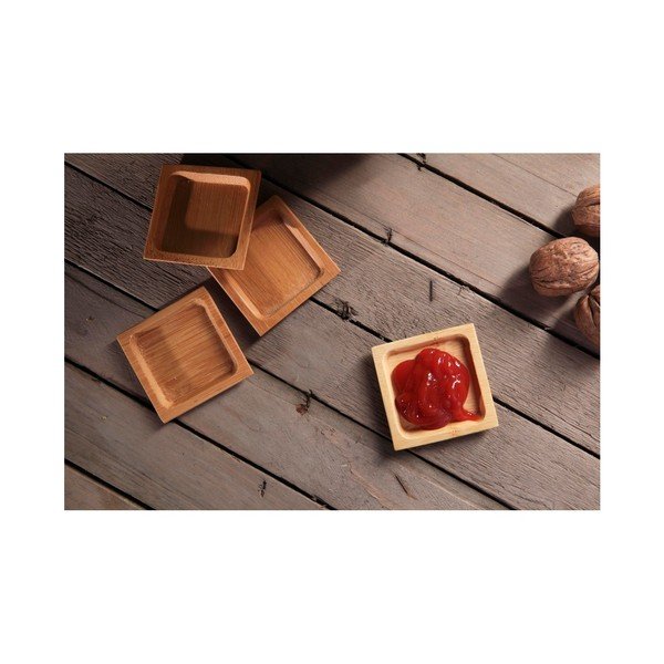 Zestaw 4 bambusowych miseczek do sosów Bambum, ⌀ 6 cm-image-2