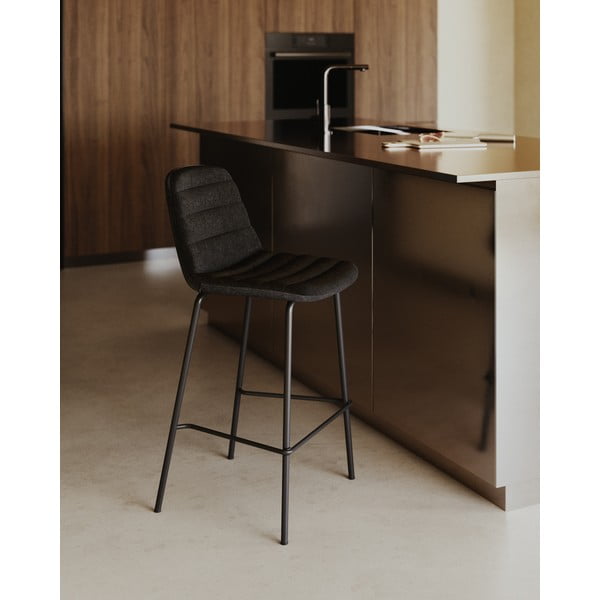 Czarne hokery zestaw 2 szt. 92,5 cm Zunilda – Kave Home-image-1