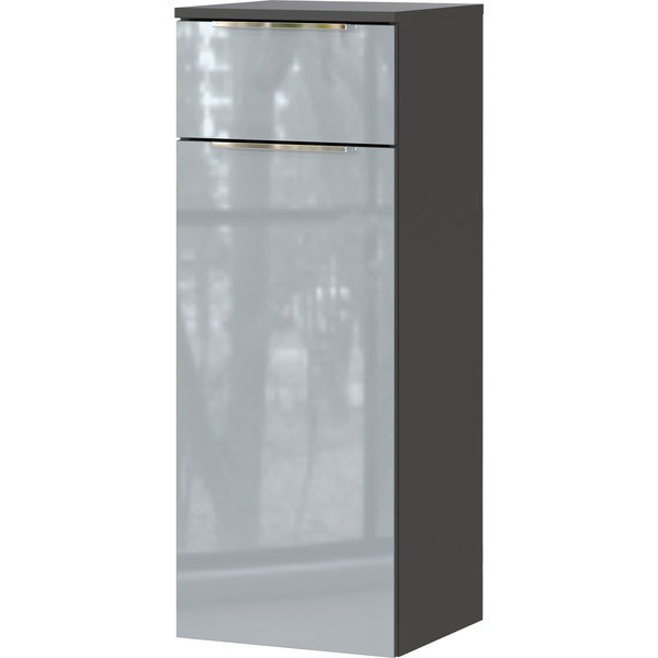 Szara wysoka wisząca szafka łazienkowa 36x93 cm Vasio – Germania-image-2