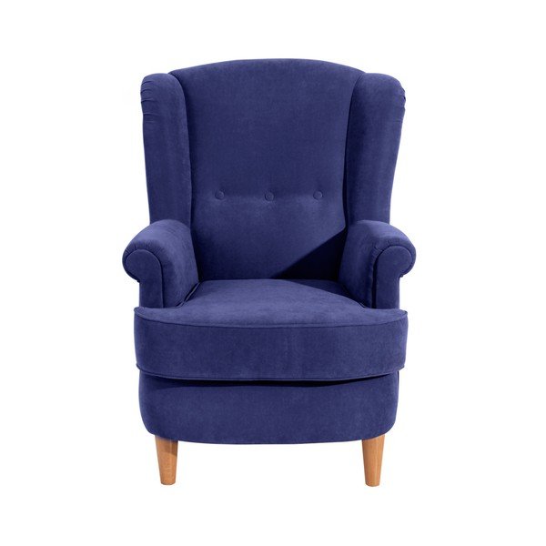 Niebieski fotel Max Winzer Kendra Velor-image-2