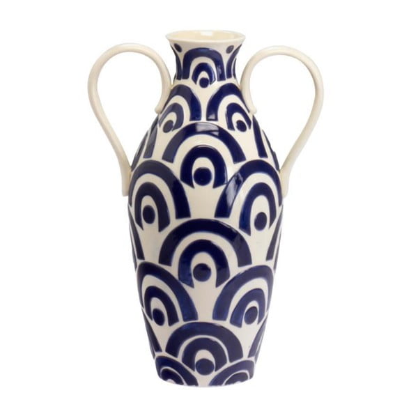 Ceramiczny wazon Blue and White, 40 cm