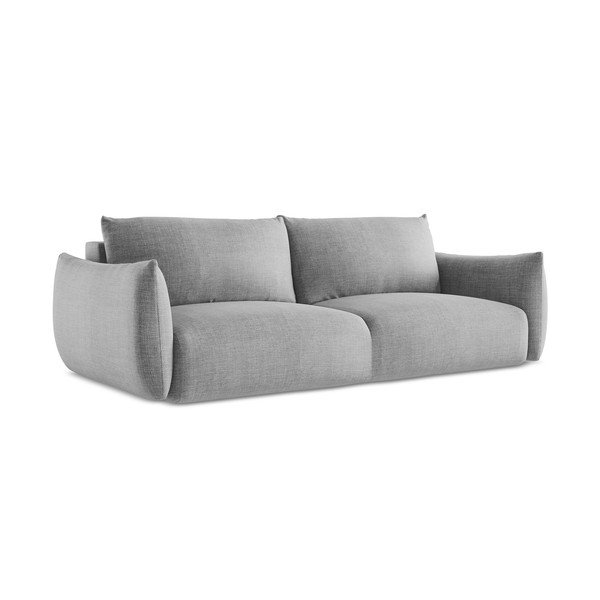Jasnoszara rozkładana sofa 230 cm Leila – Makamii-image-2
