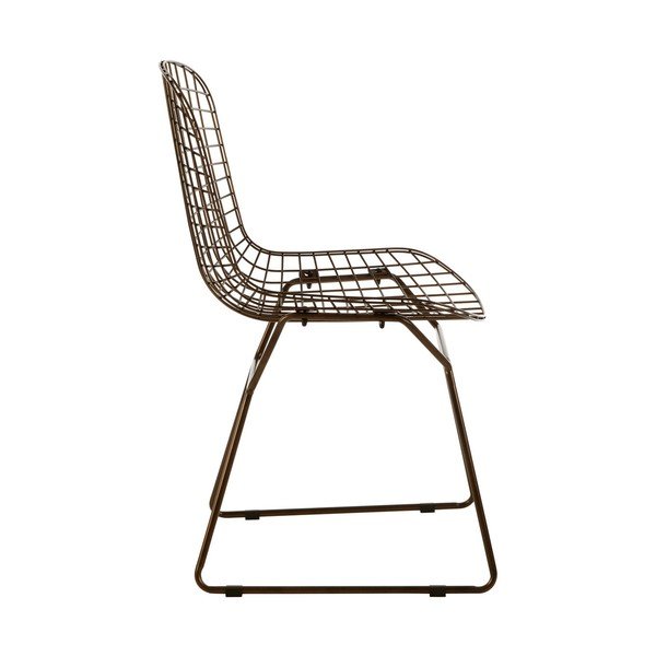 Metalowe krzesło w kolorze brązu District – Premier Housewares-image-4