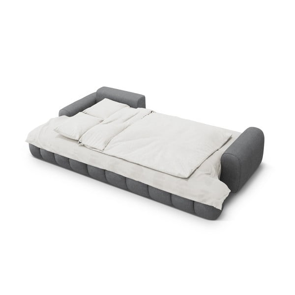 Szary rozkładany/ze schowkiem narożnik (lewostronny/z szezlongiem) Linz – Cosmopolitan Design-image-4