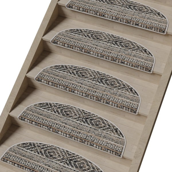 Dywaniki na schody zestaw 16 szt. 20x65 cm Cottage Warmth – Vitaus-image-1