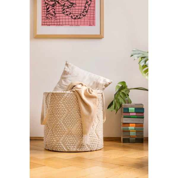 Tekstylny koszyk do przechowywania ø 40x40 cm Pearl M – Bonami Essentials-image-3