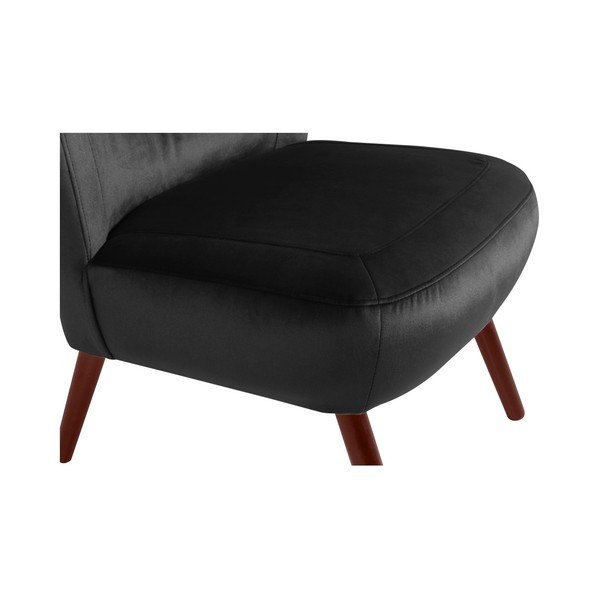 Czarny fotel Max Winzer Sari Velvet-image-3
