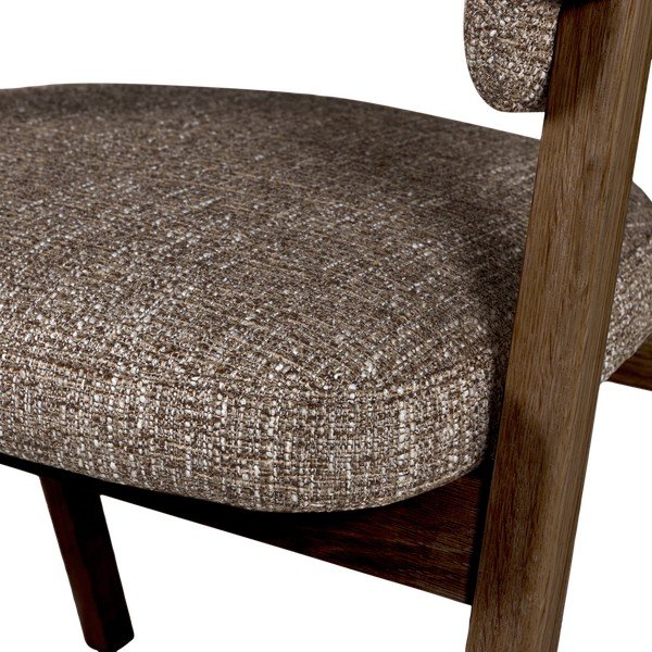 Brązowe tapicerowane krzesło z podłokietnikami Tunar – WOOOD-image-4