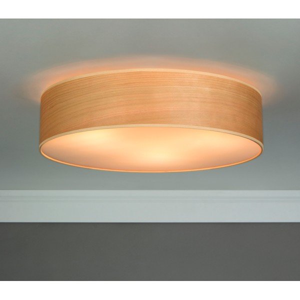 Lampa sufitowa z naturalnego forniru w kolorze drewna wiśni Sotto Luce TSURI, Ø 40 cm-image-1