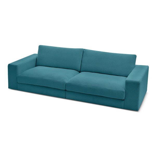 Niebieska sztruksowa sofa 274 cm Leonard – Bobochic Paris-image-4