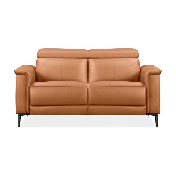 Brązowa sofa z imitacji skóry 160 cm Lund – Støraa