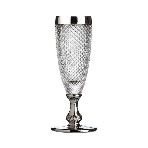 Kieliszek do szampana Silver Rimmed