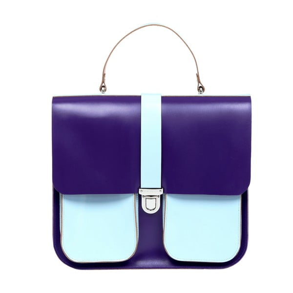 Skórzana torebka Onslow Purple/Blue XL
