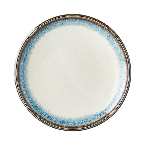 Biały talerzyk ceramiczny MIJ Aurora, ø 20 cm