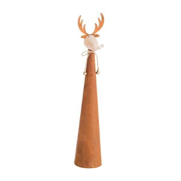 Matalowa figurka renifera J-Line Reindeer Standing, wys. 45 cm