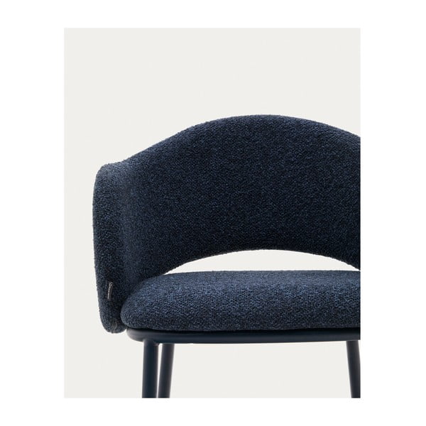 Ciemnoniebieski hoker (wysokość siedziska 65 cm) Maina – Kave Home-image-2