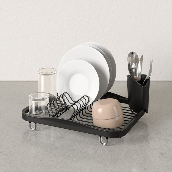 Czarny stalowy ociekacz 36x28 cm Sinkin – Umbra-image-3