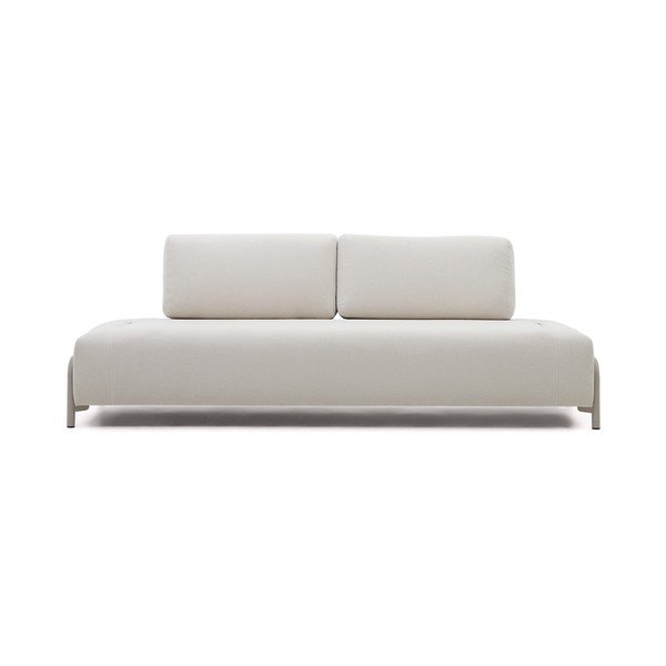 Beżowa sofa modułowa  z tkaniny szenilowej 232 cm Compo – Kave Home