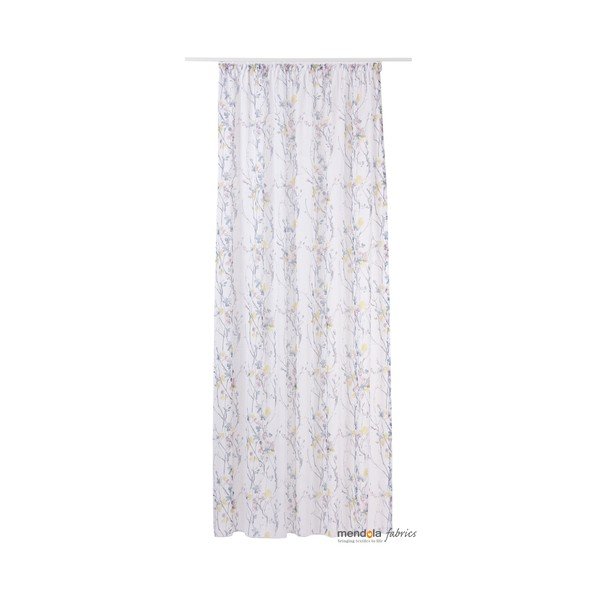 Biało-szara firanka 300x260 cm Olivia – Mendola Fabrics