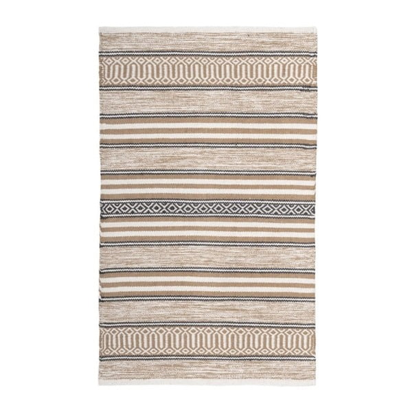 Beżowy bawełniany dywan odpowiedni do prania 70x140 cm – Casa Selección