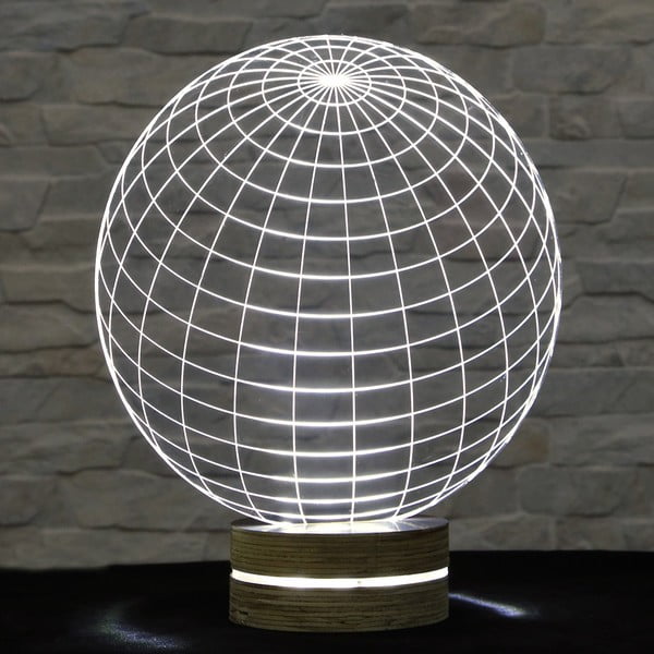 Lampa 3D stołowa Globe