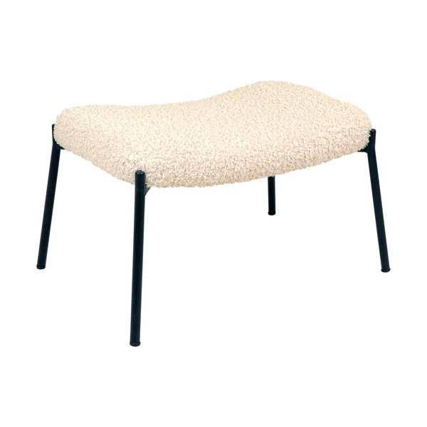 Kremowy podnóżek z imitacji futra Glasgow – House Nordic-image-2