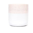 Różowo-biały kamionkowy kubek ÅOOMI Dust, 400 ml