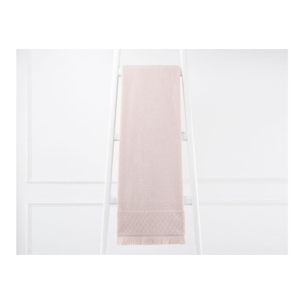 Jasnoróżowy ręcznik bawełniany Eleanor, 70x140 cm