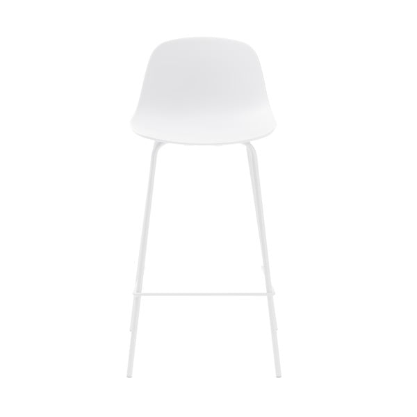 Biały plastikowy hoker 92,5 cm Whitby – Unique Furniture