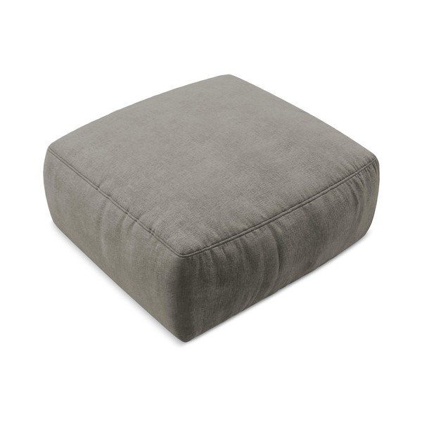 Szary podnóżek z tkaniny szenilowej Kuki – Makamii-image-2