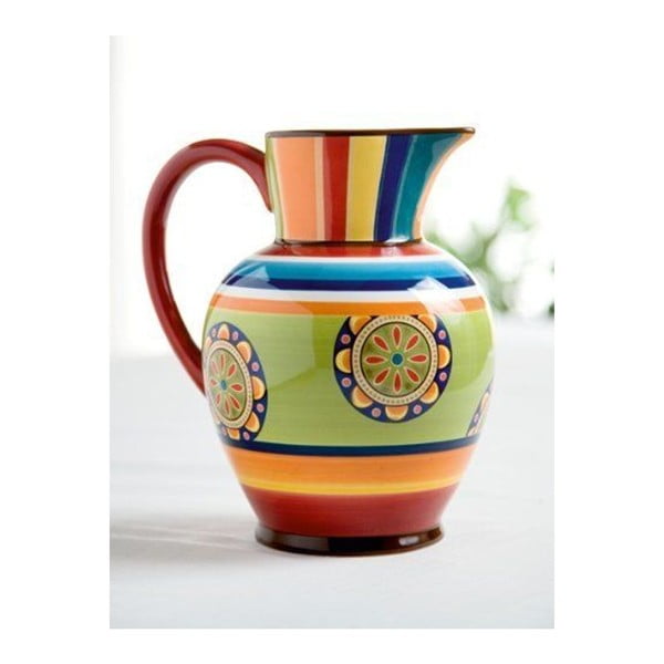 Kolorowy dzbanek ceramiczny Brandani Etno