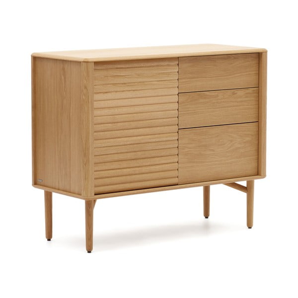 Niska komoda w dekorze dębu 105x86 cm Lenon – Kave Home-image-2