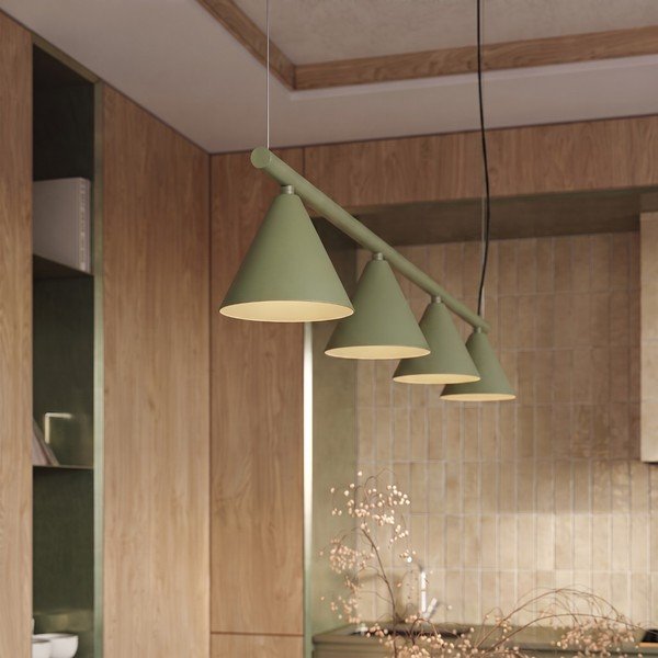 Szałwiowa stalowa lampa wisząca Zylo – Sollux-image-1