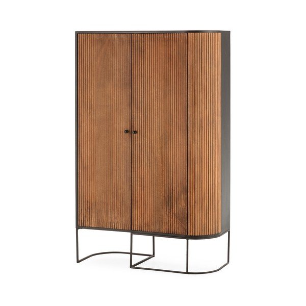Komoda z litego drewna mango w naturalnym kolorze 100x165x40 cm Curve – MOME-image-4