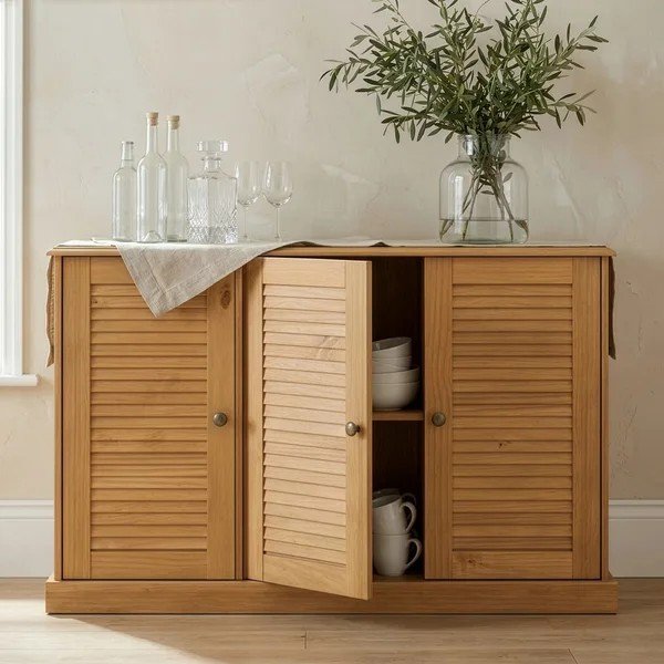 Komoda z litego drewna sosnowego w jasnym naturalnym kolorze 125x80x38 cm Edith – Støraa-image-2