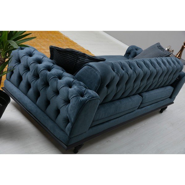 Niebieska sofa 220 cm Arredo – Balcab Home-image-1
