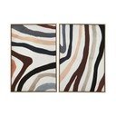 Obrazy zestaw 2 szt. z ramą w zestawie/na płótnie 63x93 cm Astratto – Premier Housewares