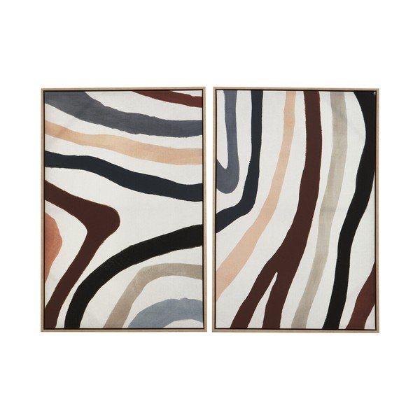Obrazy zestaw 2 szt. z ramą w zestawie/na płótnie 63x93 cm Astratto – Premier Housewares