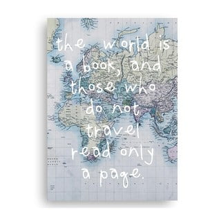 Obraz na płótnie Really Nice Things World Is Book, 40x60 cm