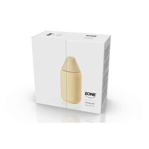 Jasnożółty silikonowy dozownik do mydła 300 ml Singles – Zone-image-4
