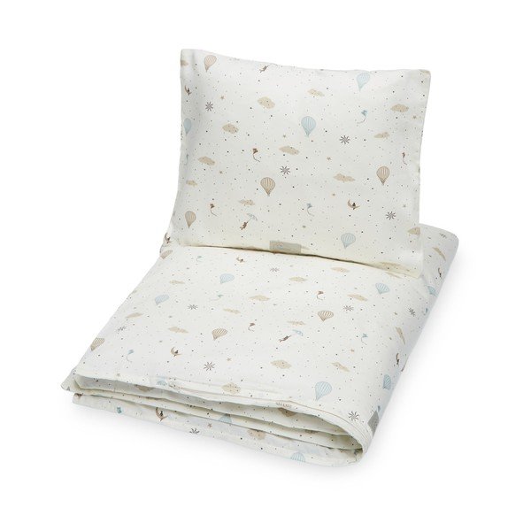 Pościel dziecięca do łóżeczka z bawełny organicznej w kolorze kości słoniowej 100x140 cm Dreamland – Cam Cam Copenhagen