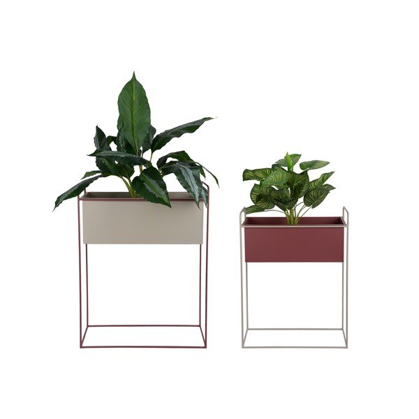 Metalowe kwietniki 2 szt. (wysokość 65 cm) Reina – PT LIVING-image-2