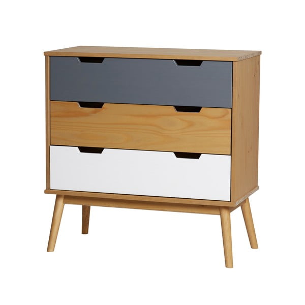 Komoda z litego drewna sosnowego Marckeric Cusco, szer. 80 cm-image-4