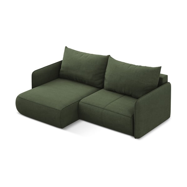 Zielony rozkładany/ze schowkiem narożnik (lewostronny) Nanea – Makamii-image-4