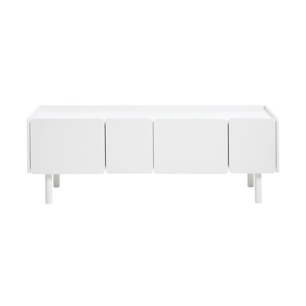 Biała szafka pod TV 160x55x45 cm Bera – Unique Furniture