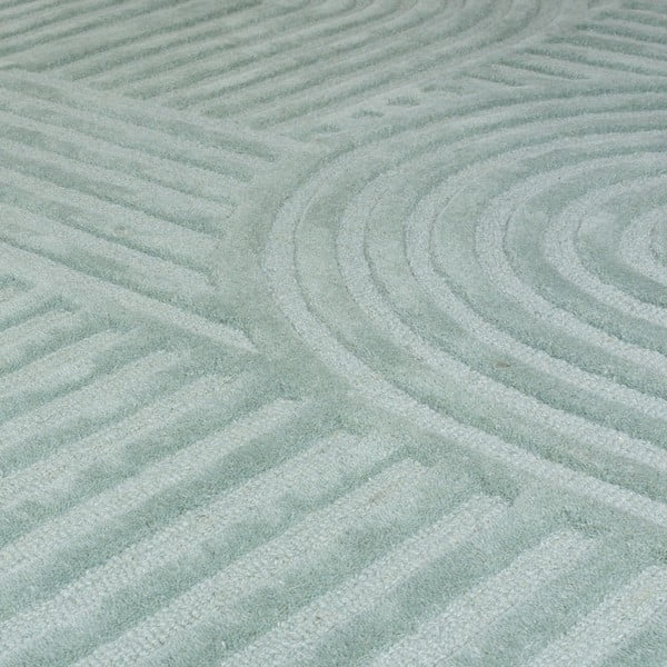 Turkusowy dywan wełniany Flair Rugs Zen Garden, 160x230 cm-image-4