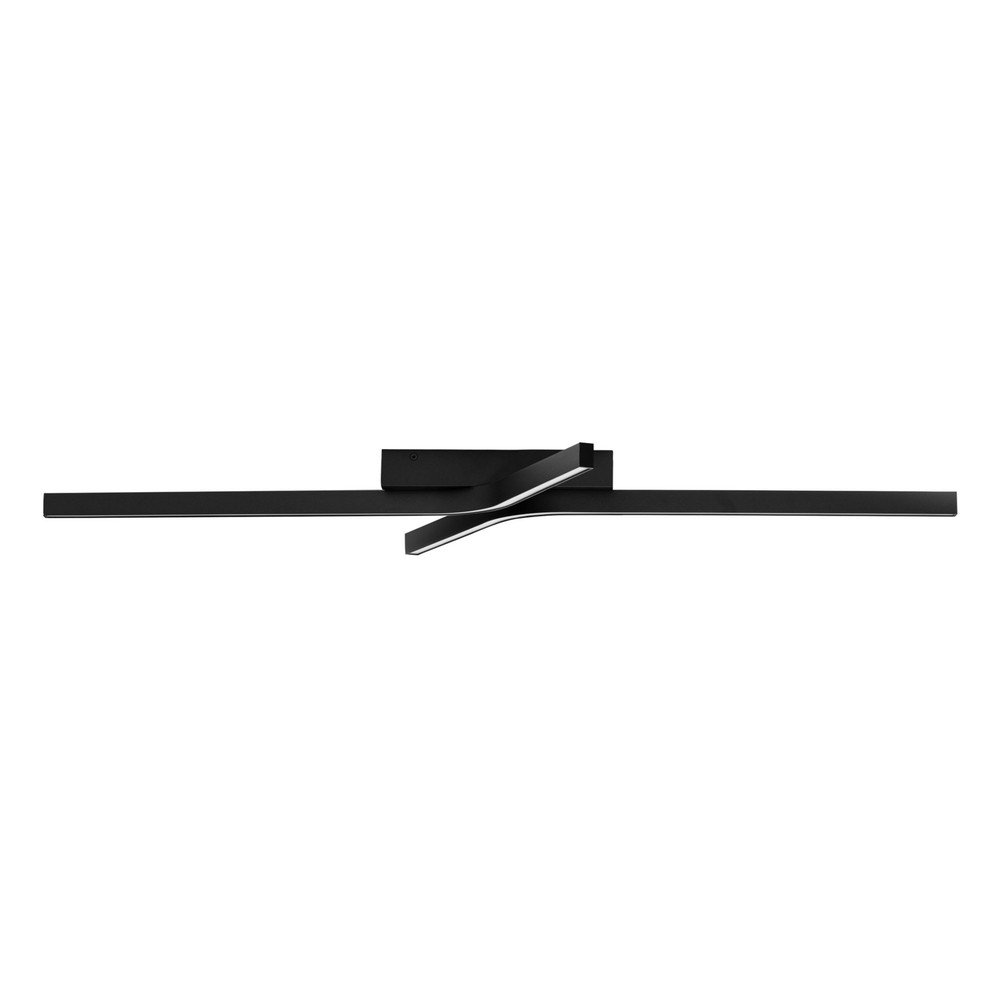 Aluminiowa lampa sufitowa LED ze ściemniaczem w kolorze matowej czerni 50x100 cm Akro – Nova Luce